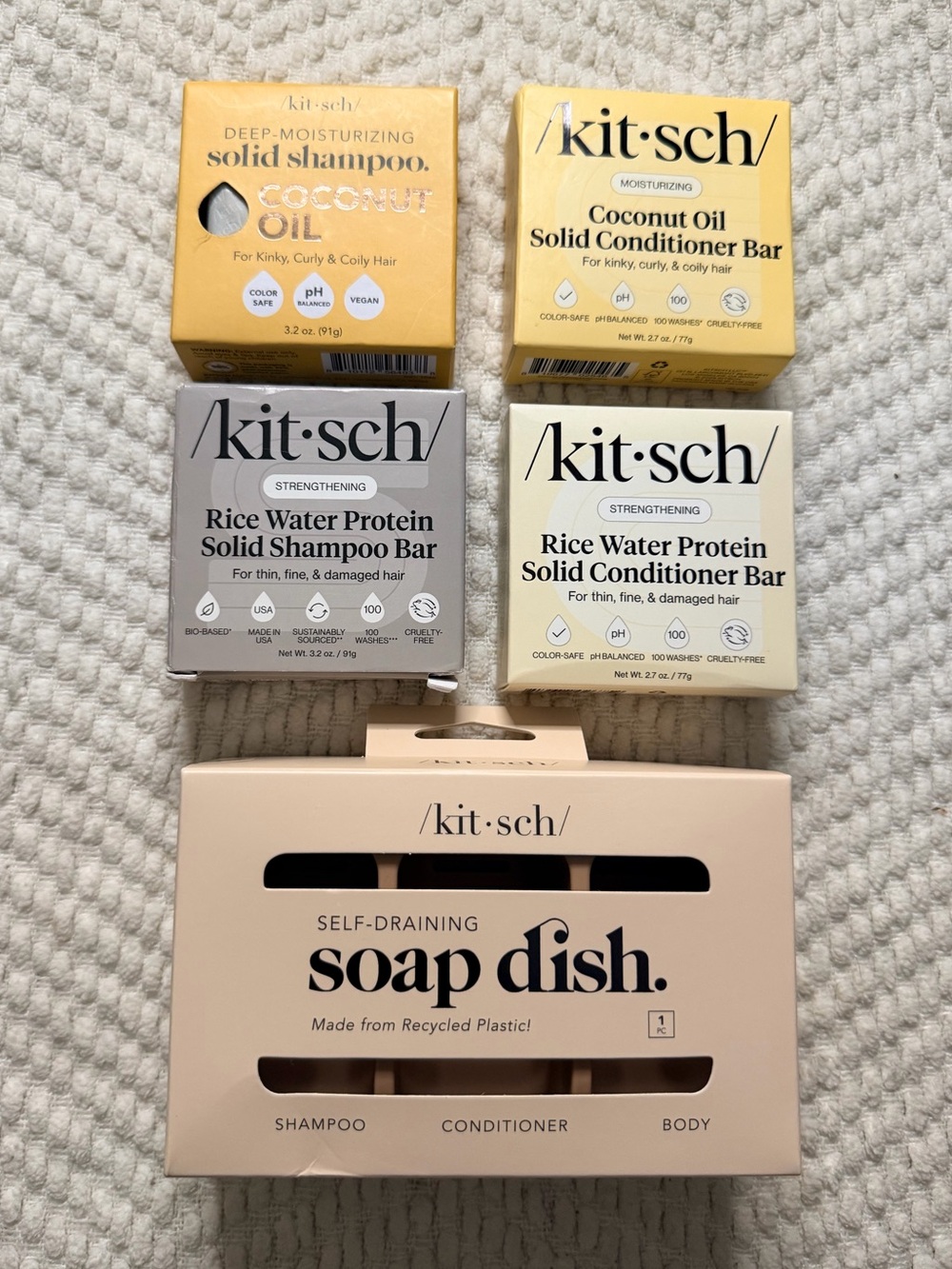 🤍New Kitsch solid shampoo and conditioner bars Bundle🤍